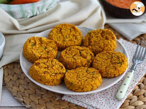 Vegan coral lentil and carrot patties - photo 2