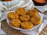 Vegan coral lentil and carrot patties, photo 1