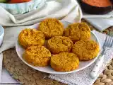 Vegan coral lentil and carrot patties, photo 1