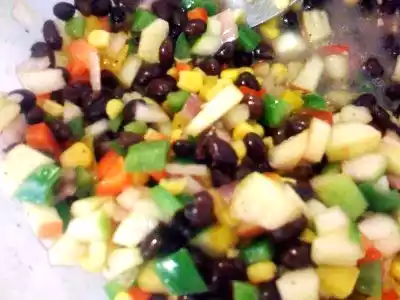 Vegan cowboy pepper salad recipe - easy healthy meal prep