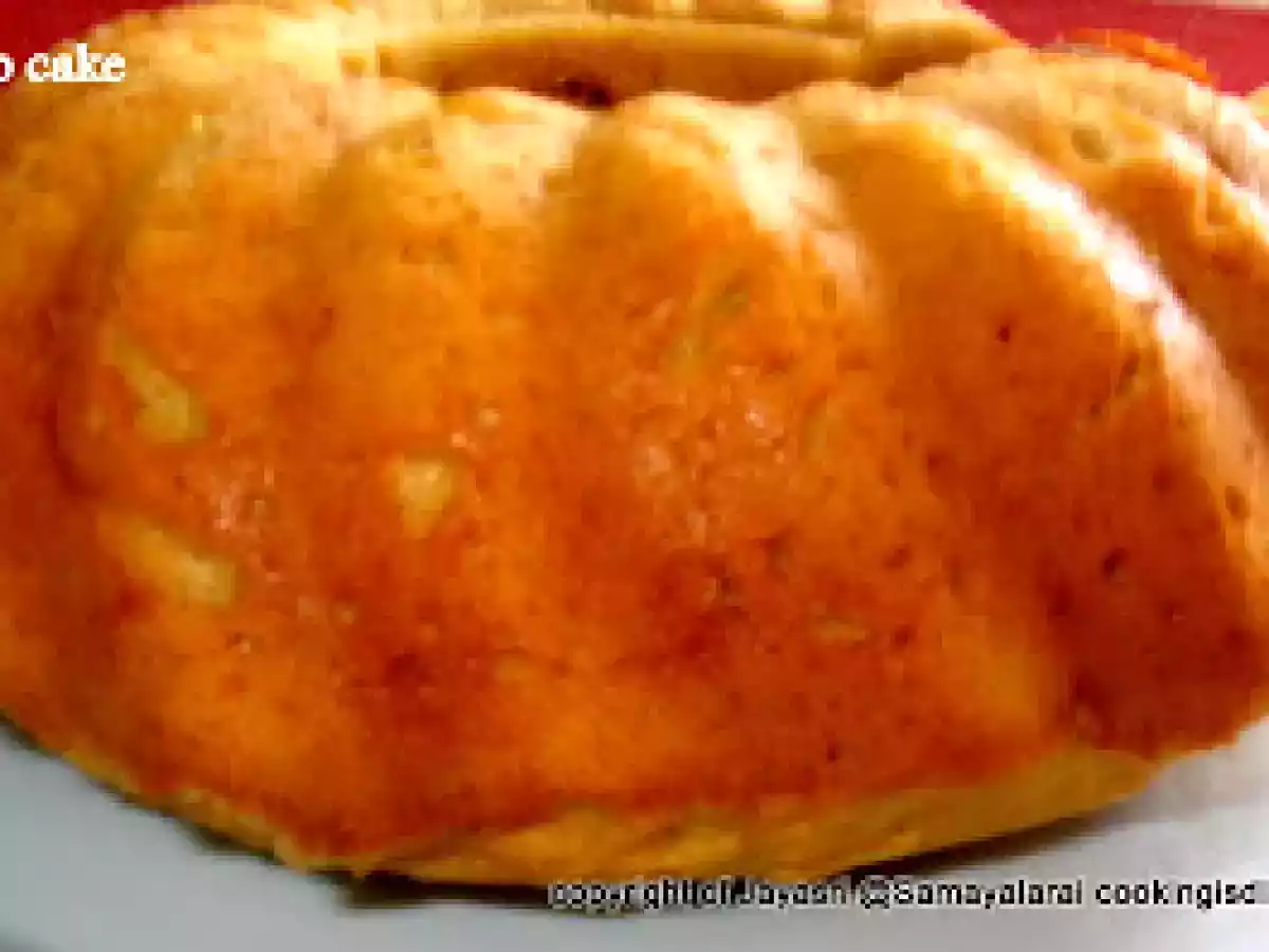 Vegan Eggless mango cake