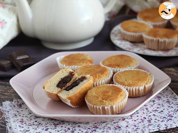 Vegan gluten-free chocolate-centered muffins - photo 5