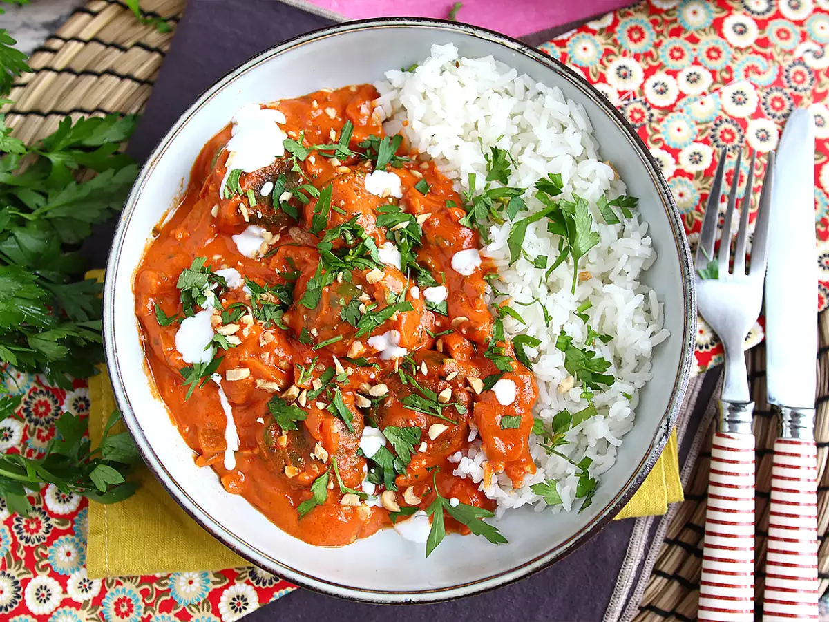 Vegan Malai Kofta: Chickpea Meatballs with Tomato Sauce - photo 4
