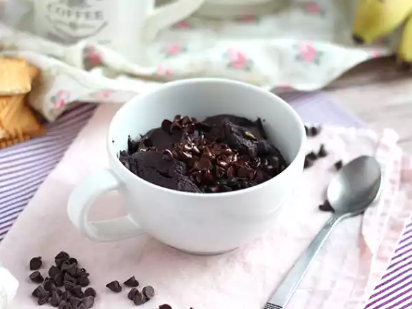Recipe Vegan mug cake - chocolate and peanut butter in 1 minute