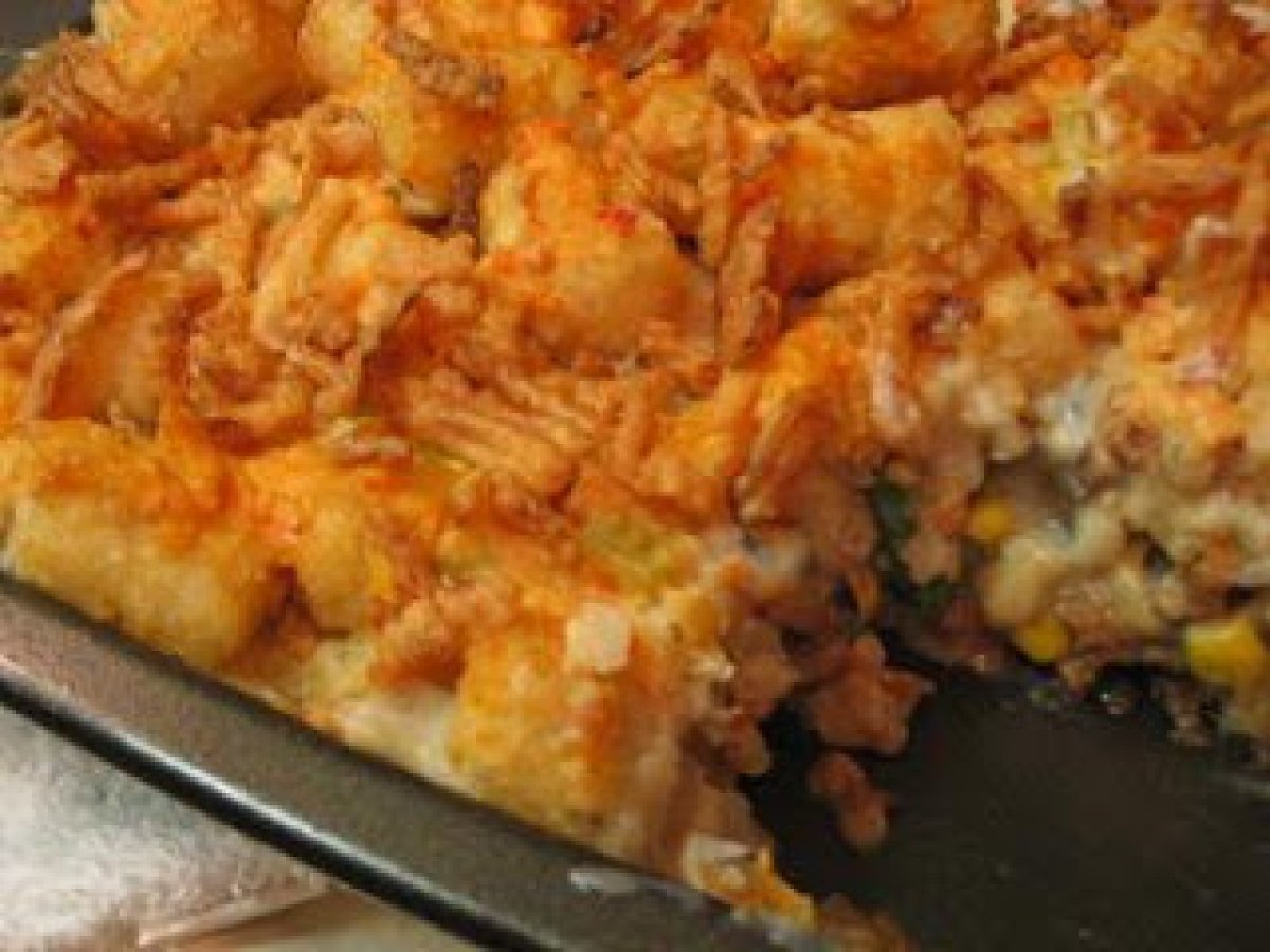 Vegan Tater Tot Casserole