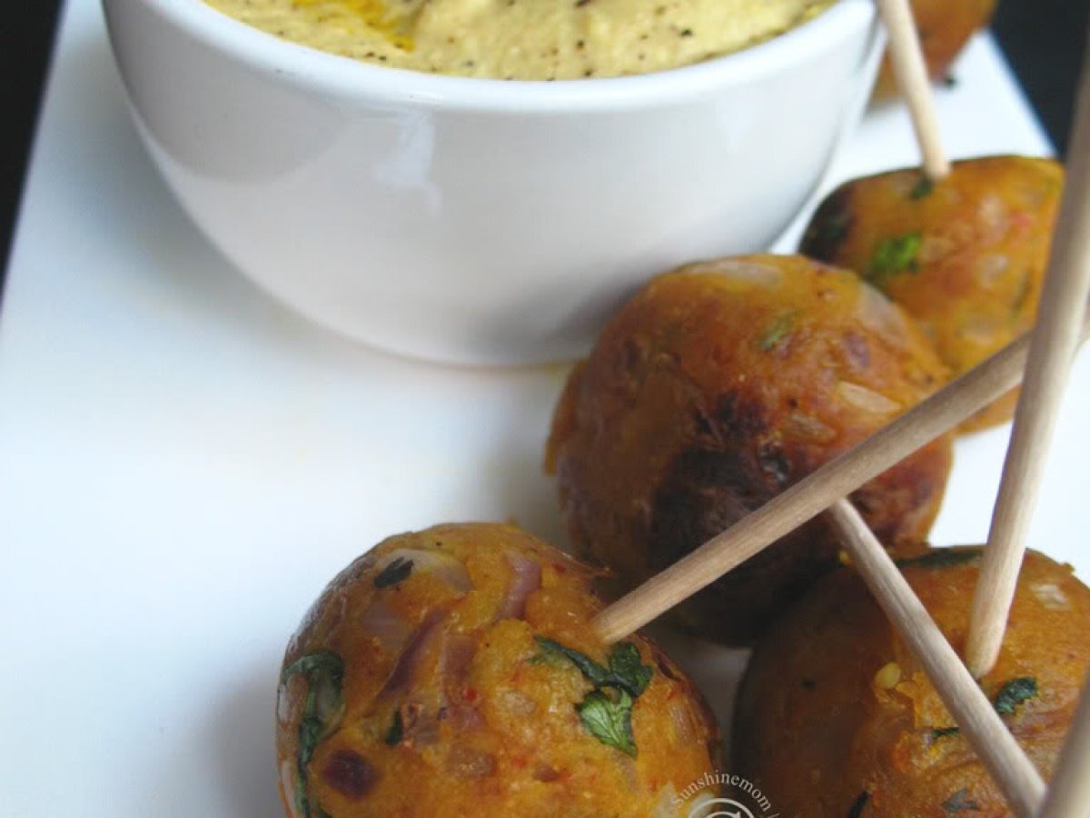 Vegan Tofu Croquettes with Hummus - Lebanese