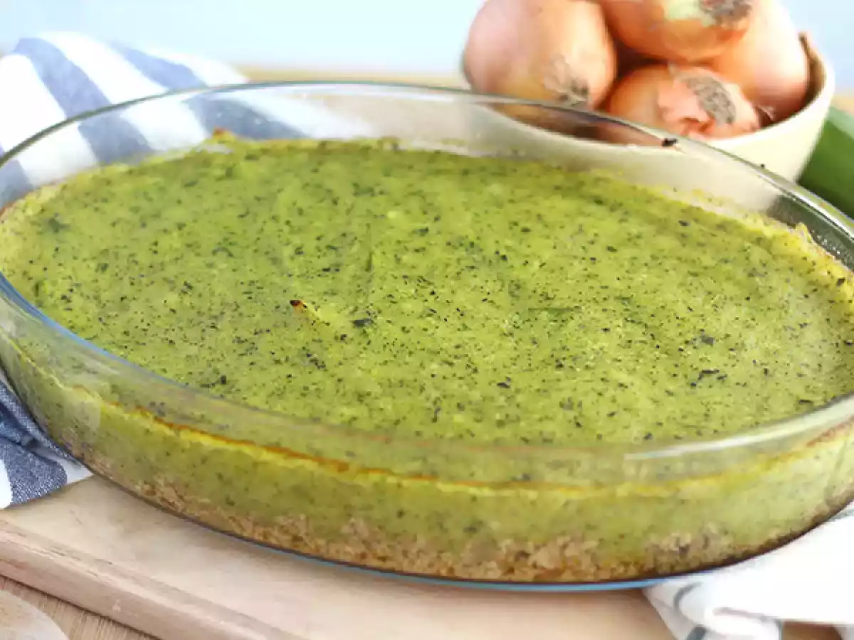 Vegan zucchini and tofu shepherd's pie