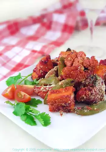 Veganmofo 06: tandoori sweet potato and cauliflower recipe