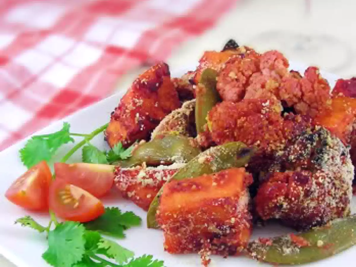 VeganMoFo 06: Tandoori Sweet Potato and Cauliflower