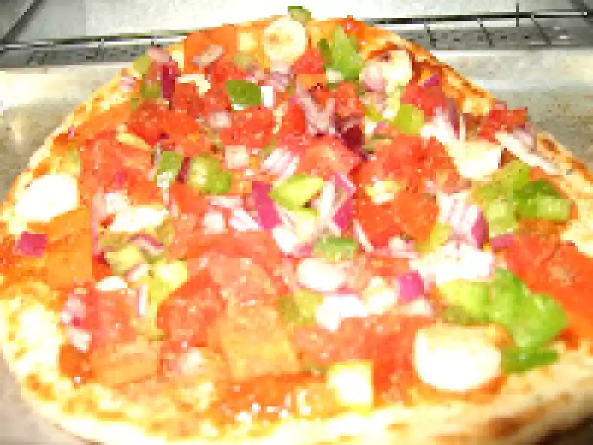 Vegetable and Papaya Pizza(Healthy and Lowfat)