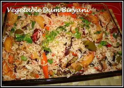 Vegetable dum biryani recipe