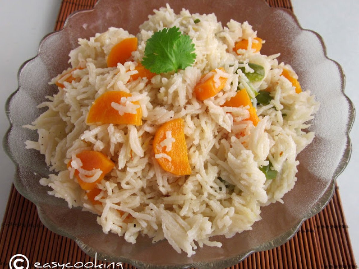 Vegetable Ghee Rice..a perfect one-pot meal!!