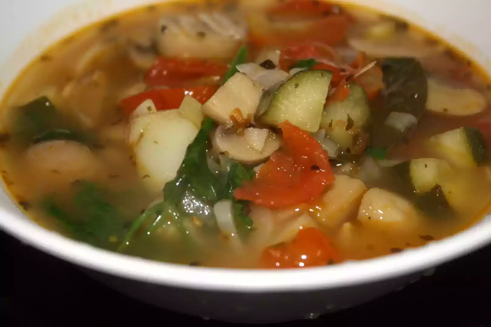 Easy homemade vegetable soup recipe for a healthy dinner
