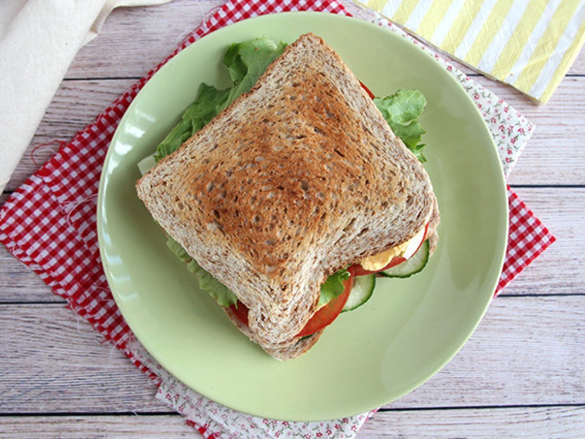 Vegetarian club sandwich - photo 2