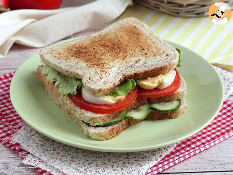 Vegetarian club sandwich - photo 3