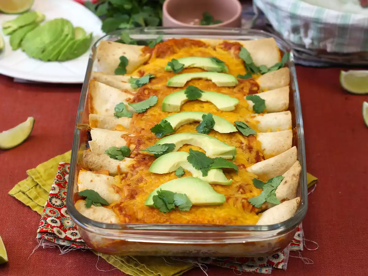 Vegetarian enchiladas