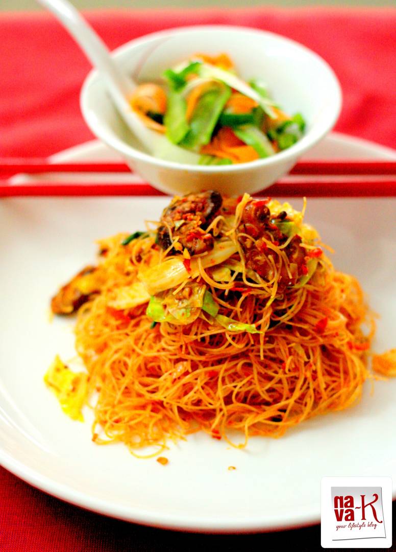 Vegetarian fried mee hoon (chinese style), Recipe Petitchef