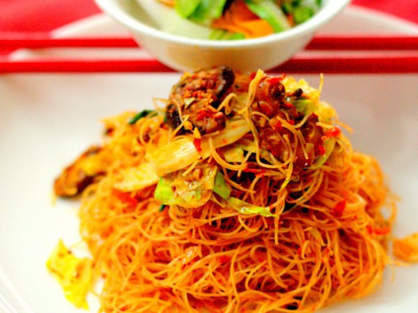 Vegetarian Fried Mee Hoon (Chinese Style)