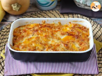 Vegetarian gratin with butternut squash, parmesan and mozzarella - Pumpkin parmigiana - photo 3