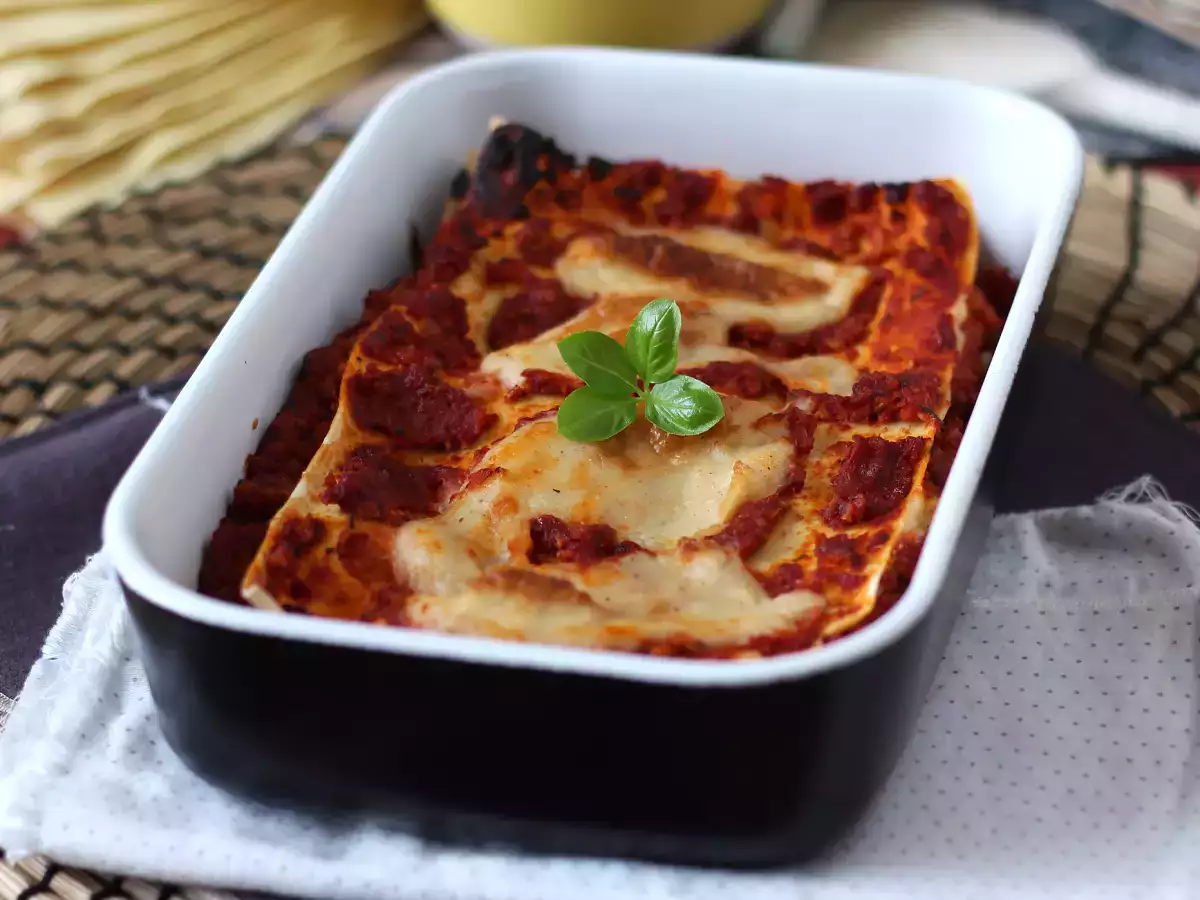 Vegetarian lasagne (you won't believe it!)