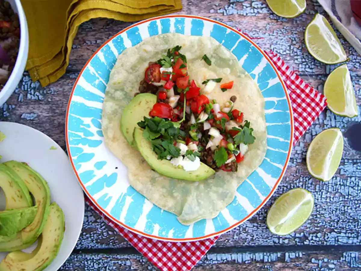 Vegetarian lentil tacos - photo 3