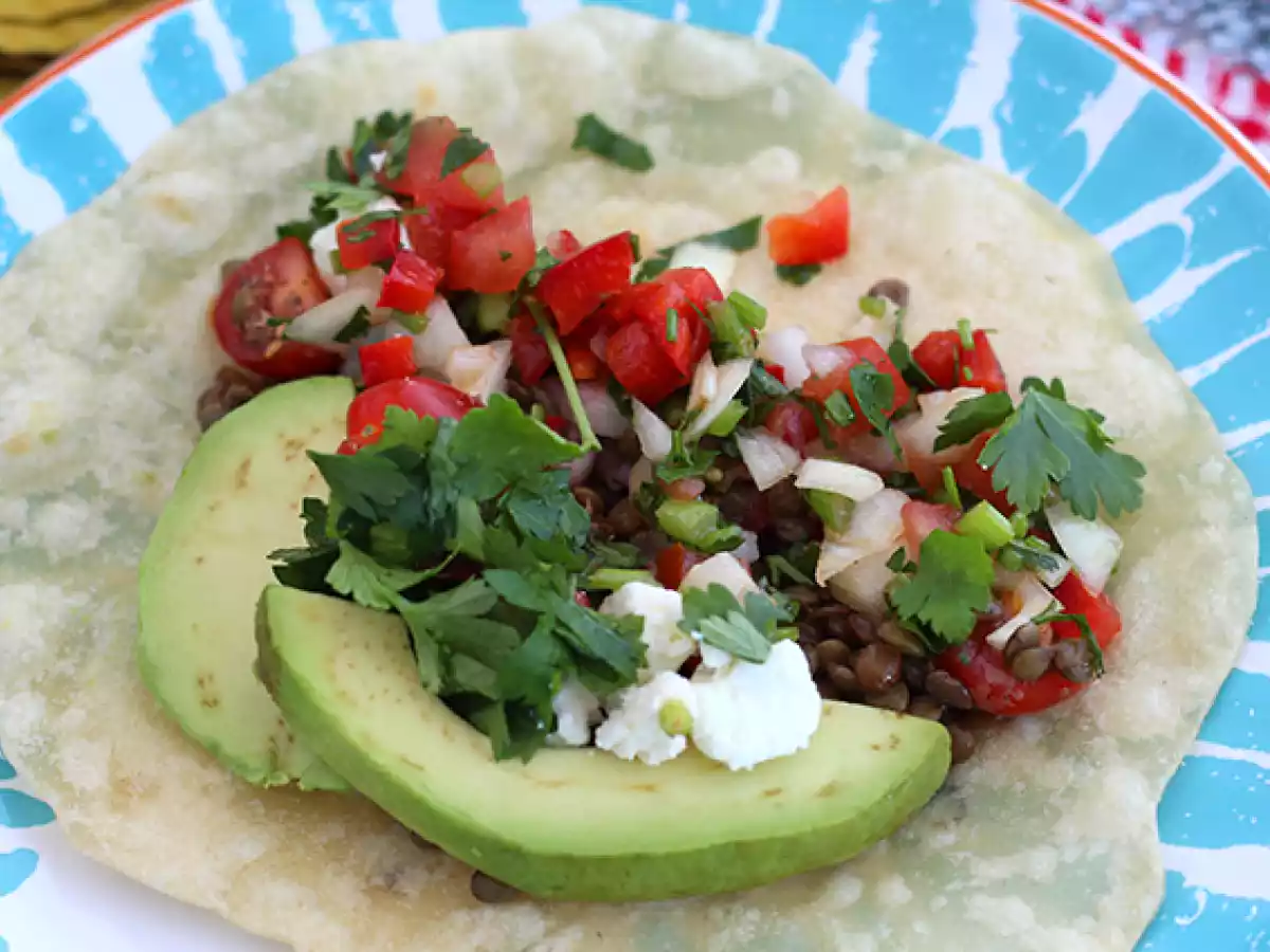 Vegetarian lentil tacos - photo 4