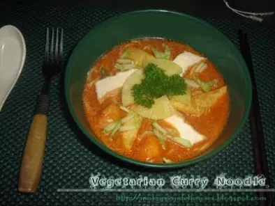Vegetarian Mee Curry /Vegetarian Curry Noodle