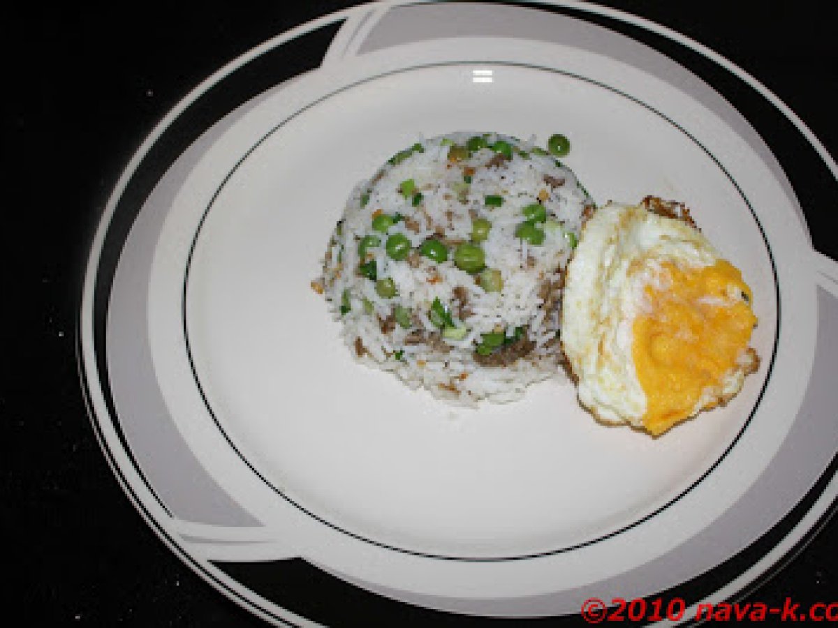 Vegetarian Mutton Fried Rice