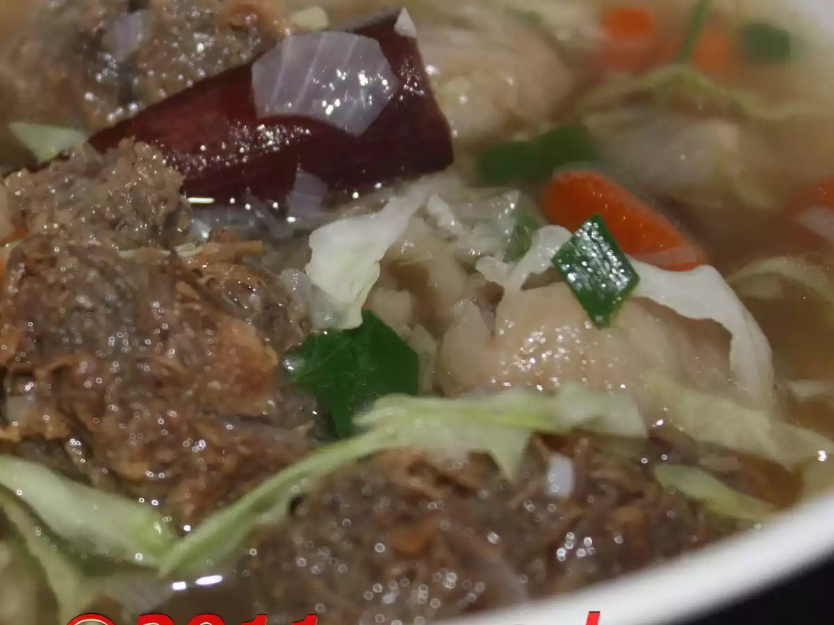 Vegetarian Mutton Soup