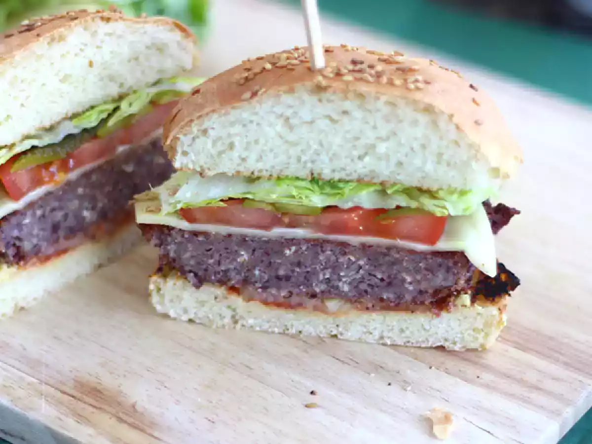 Vegetarian red bean burger - photo 3
