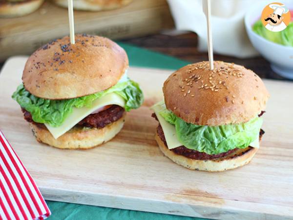 Vegetarian red bean burger