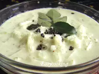 Cucumber in coconut-yogurt gravy recipe