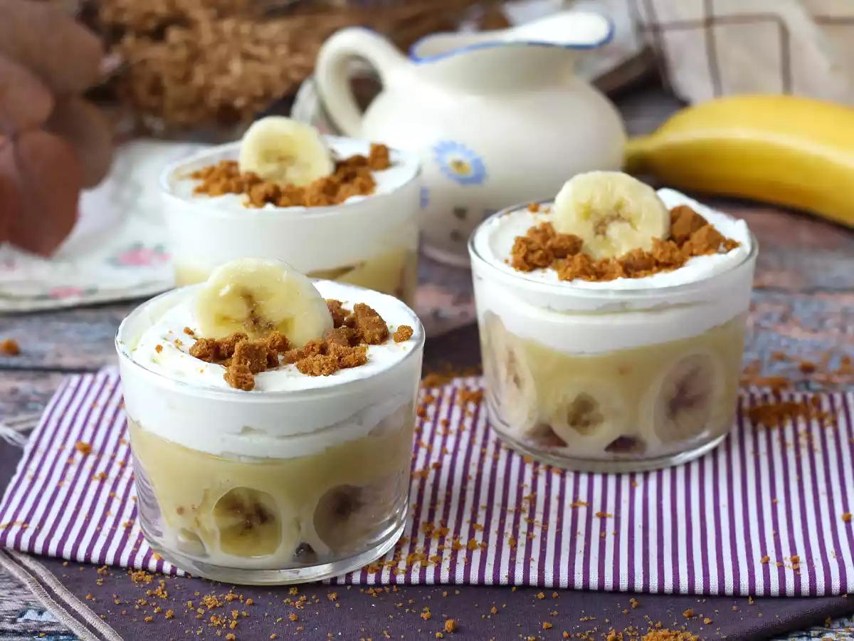 Verrines banoffee style, for banana and caramel fans