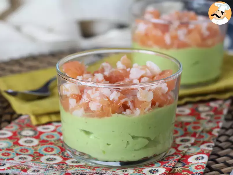 Verrines with avocado, shrimps and grapefruit: the perfect summer appetizer!, photo 1