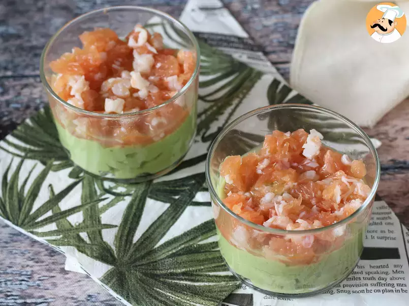 Verrines with avocado, shrimps and grapefruit: the perfect summer appetizer!, photo 4