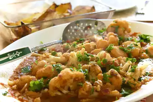 Warm cauliflower salad recipe