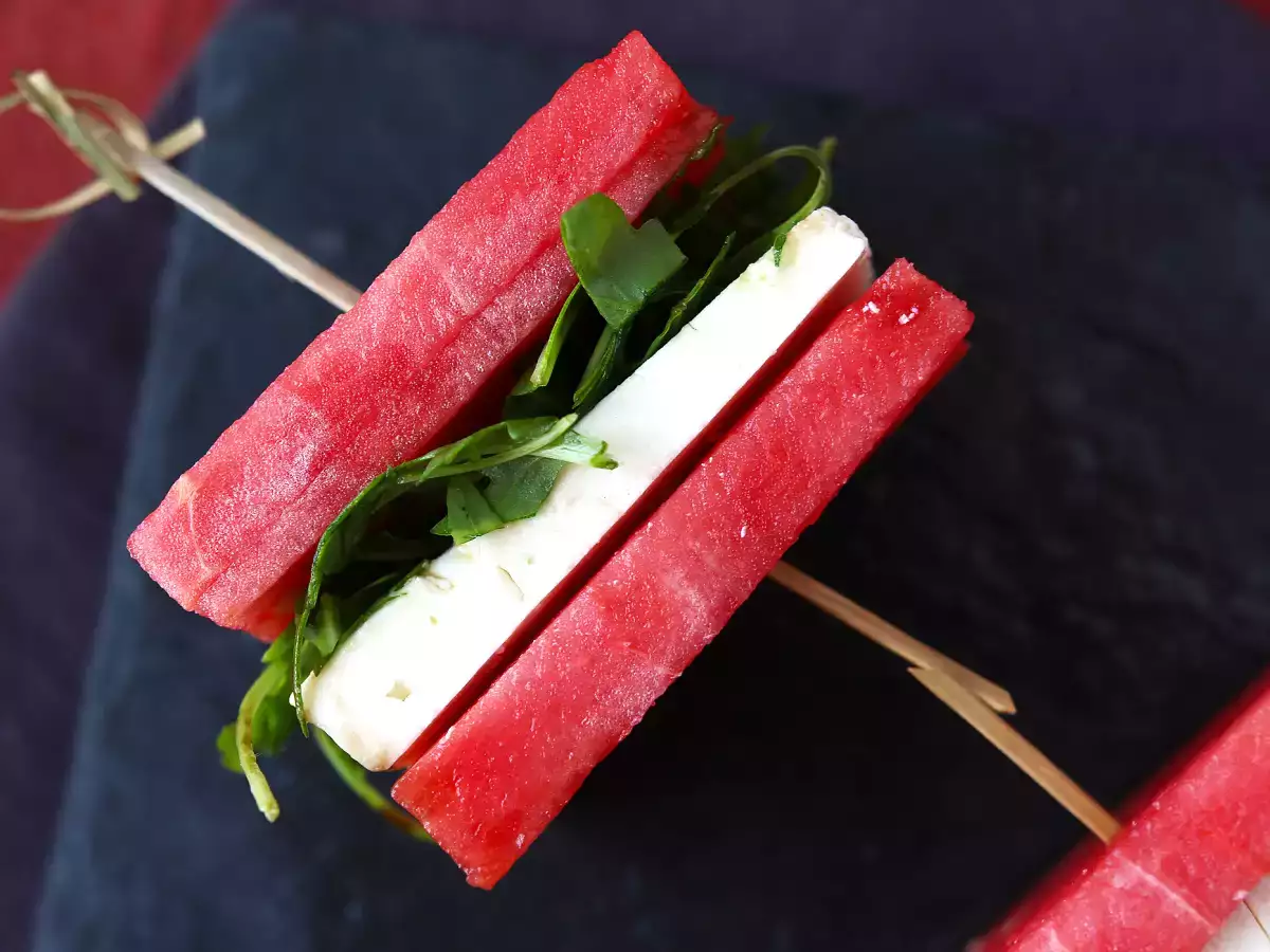 Watermelon feta arugula sandwich, the freshest viral recipe for summer! - photo 2