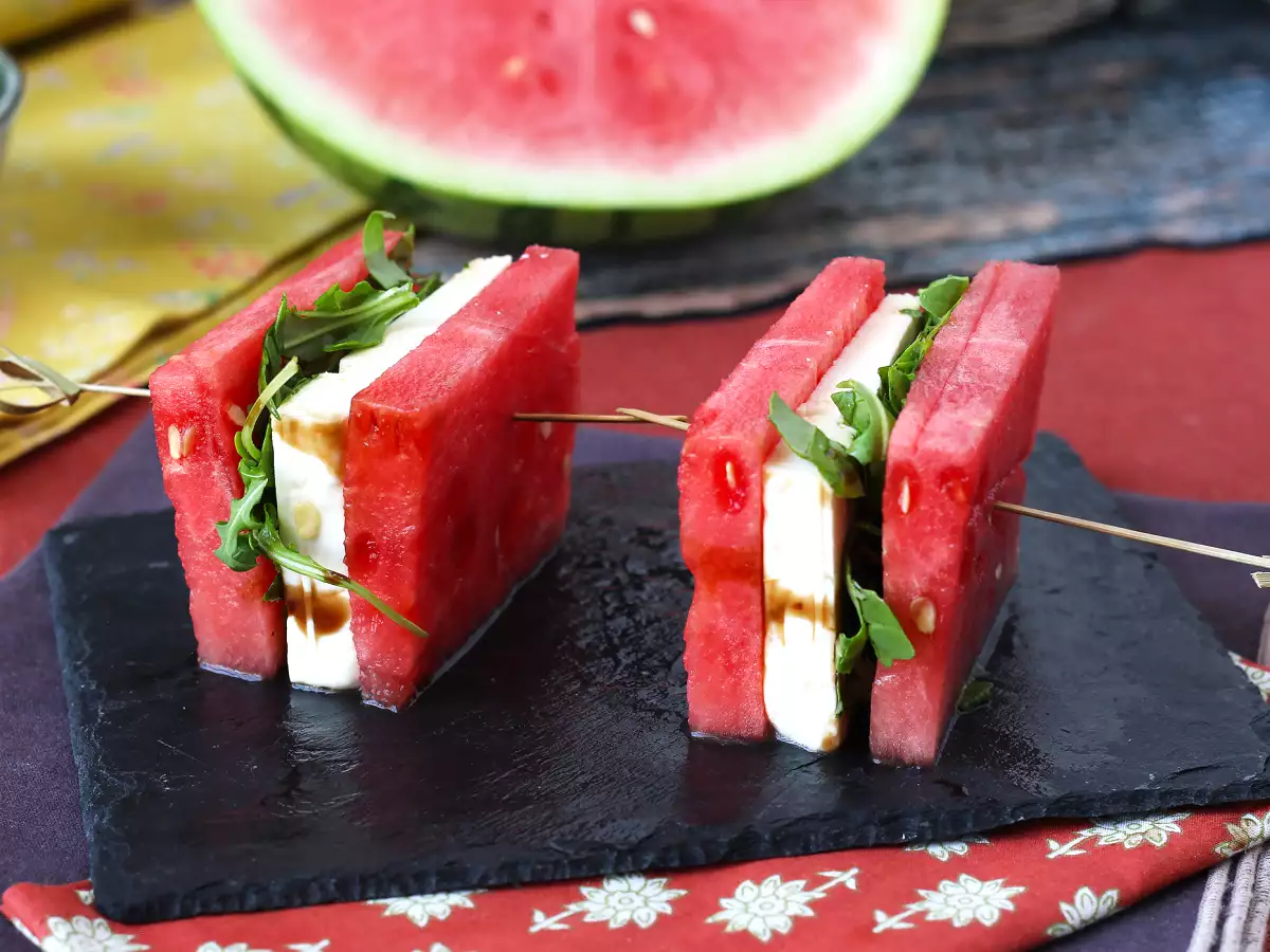 Watermelon feta arugula sandwich, the freshest viral recipe for summer! - photo 4