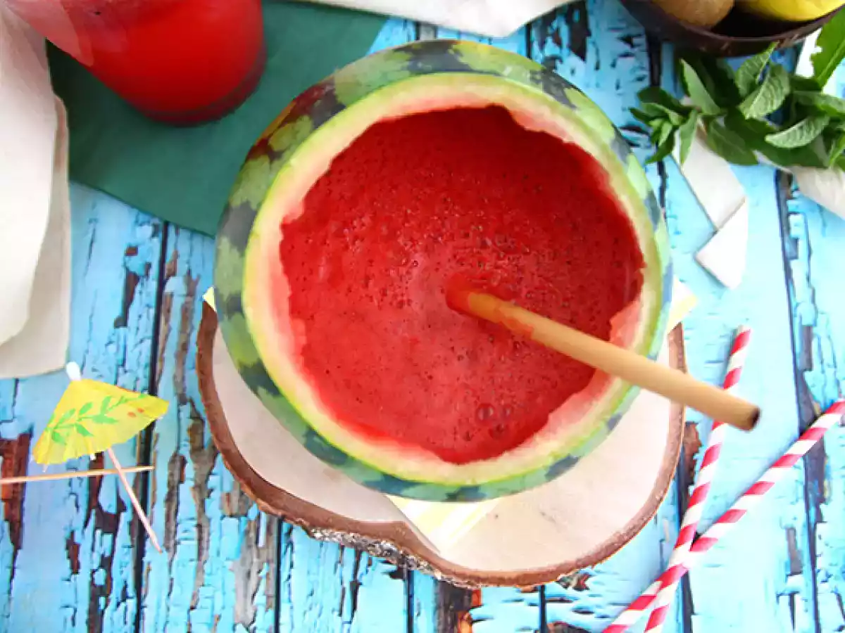 Watermelon gin cocktail - photo 5