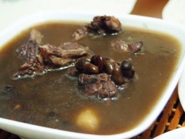 Weekend Herb Blogging - Black Beans Pork Rib Soup