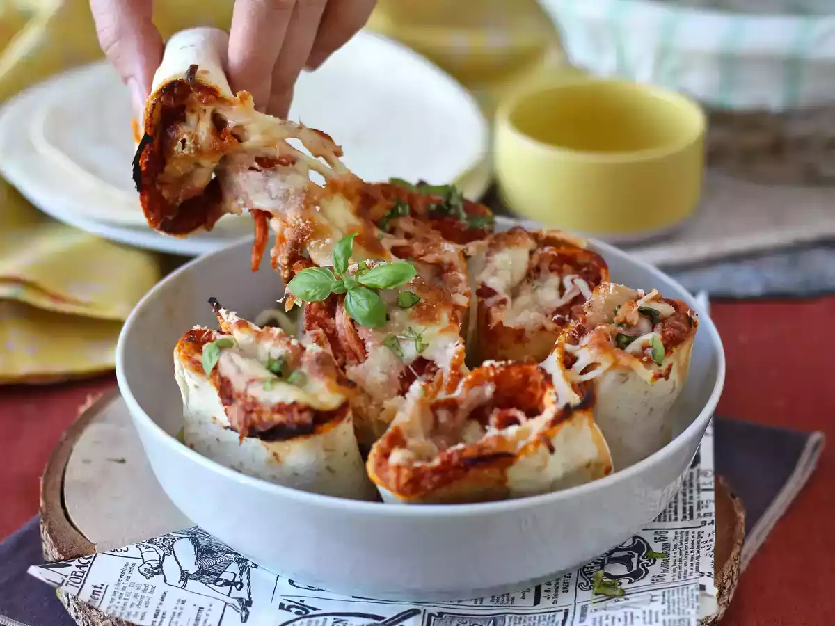 What to do with tortillas? a gourmet dish with pizza flavour! - photo 3