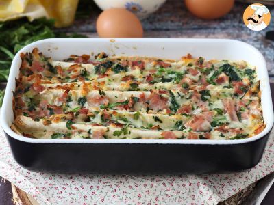 What to do with tortillas Ham, spinach and mozzarella crinkle cake - photo 7