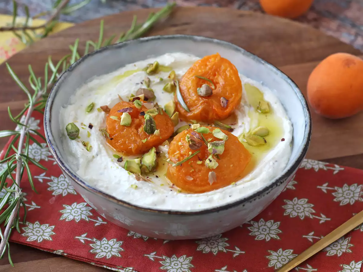 Whipped feta and roasted apricots - photo 4