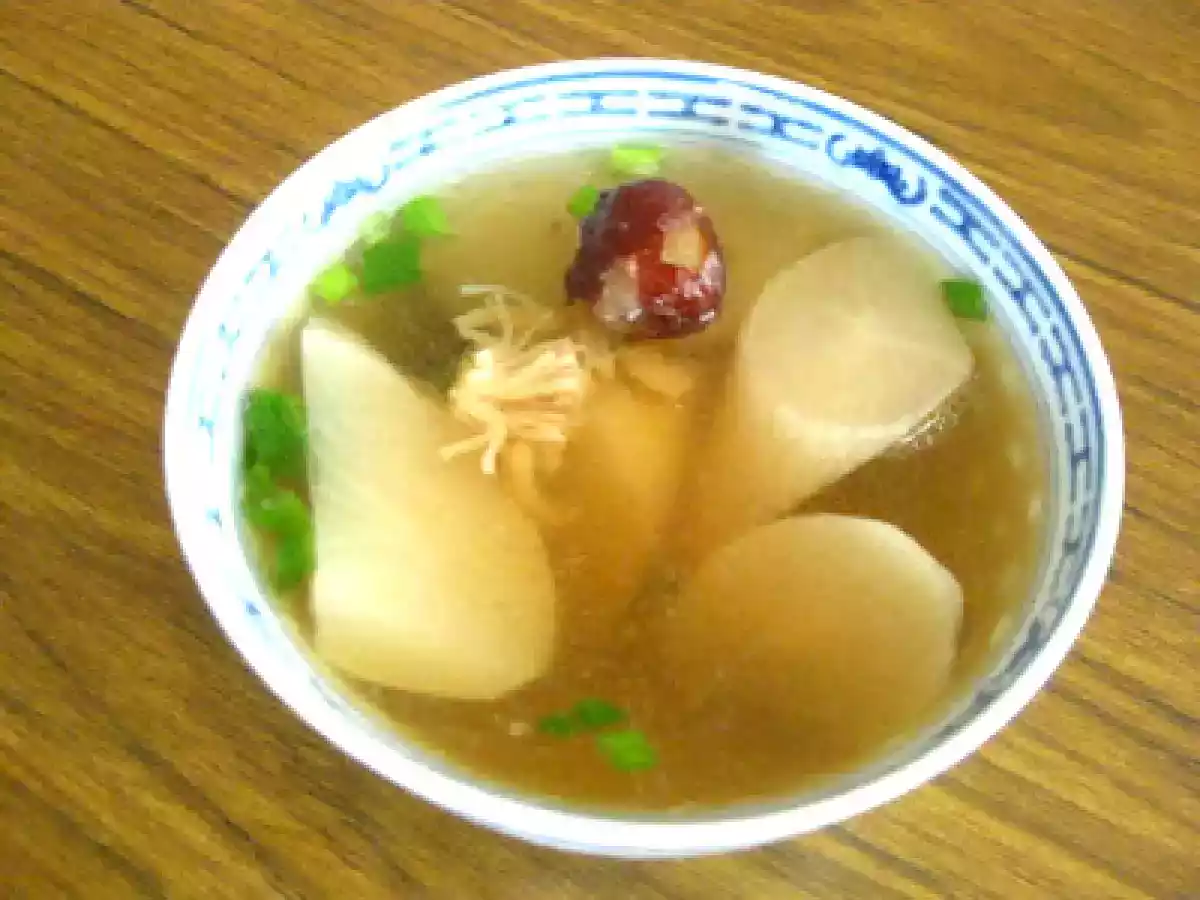 White carrot soup