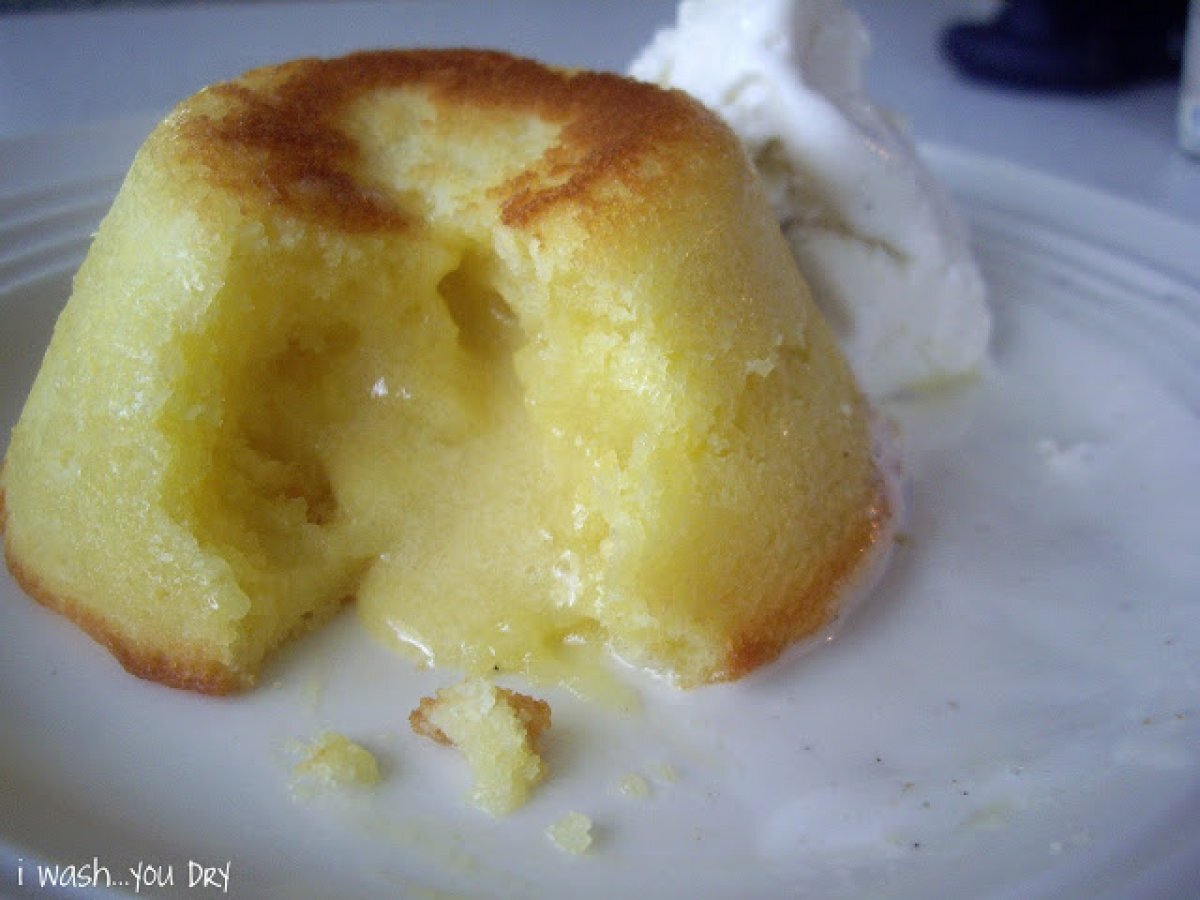 White Chocolate Lemon Lava Cake