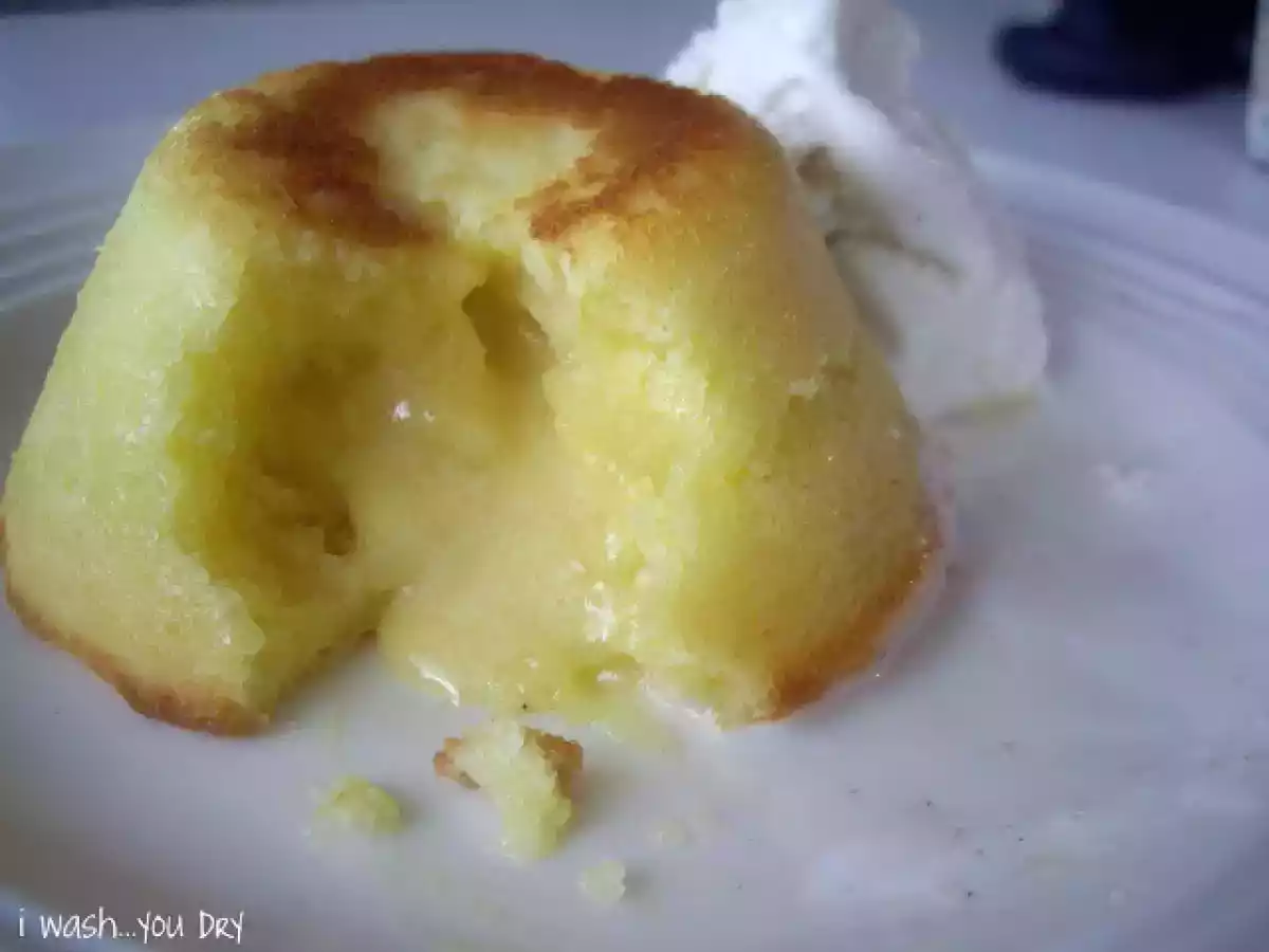 White Chocolate Lemon Lava Cake