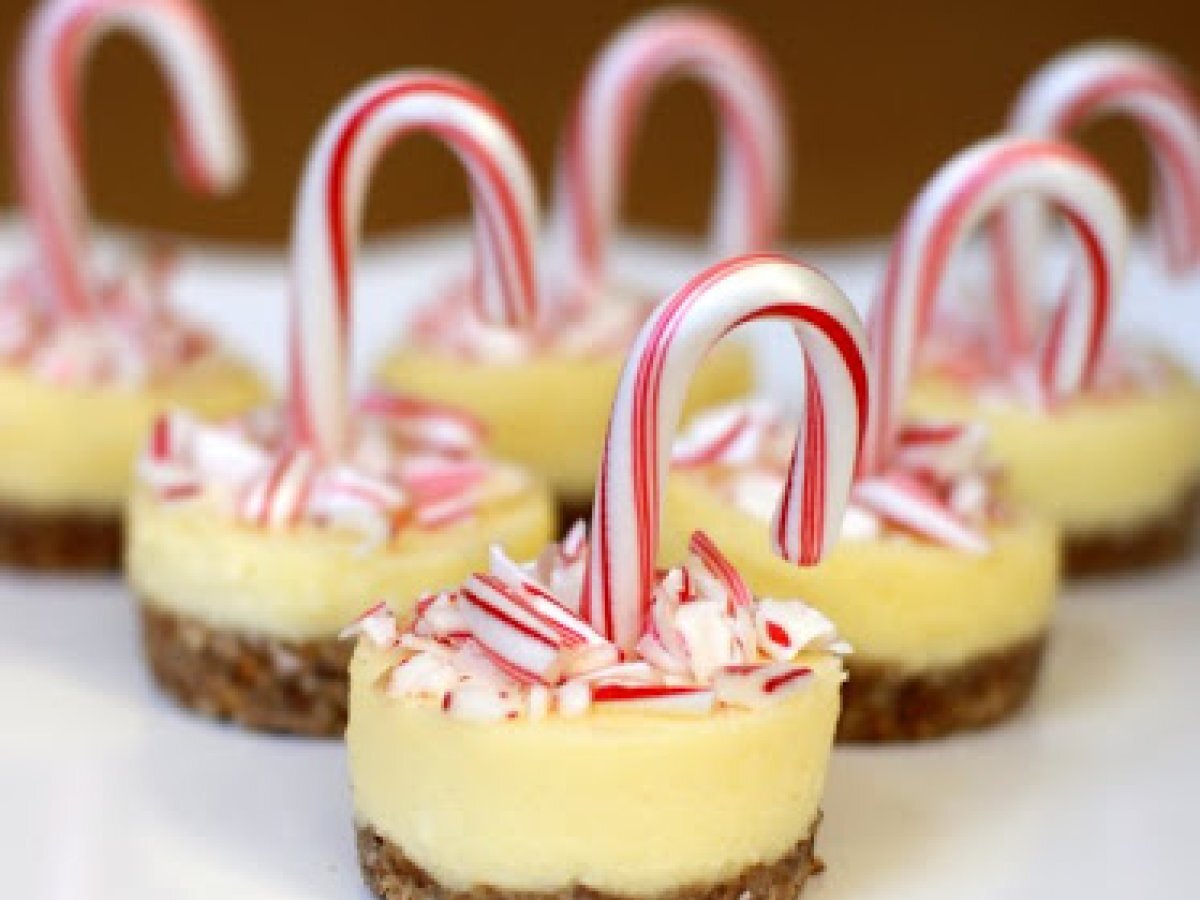 White Chocolate Peppermint Mini Cheesecakes - photo 2