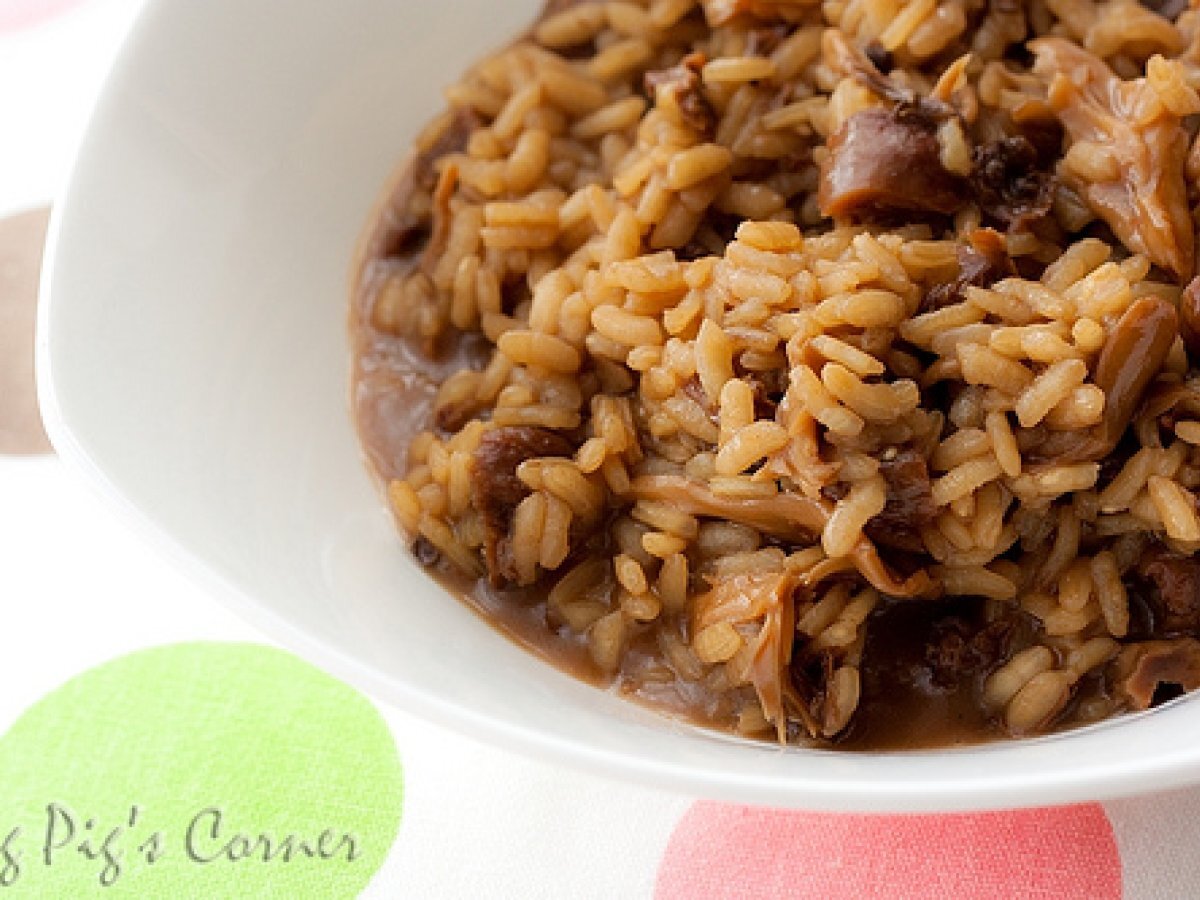 Wild Mushrooms Risotto with Marmite