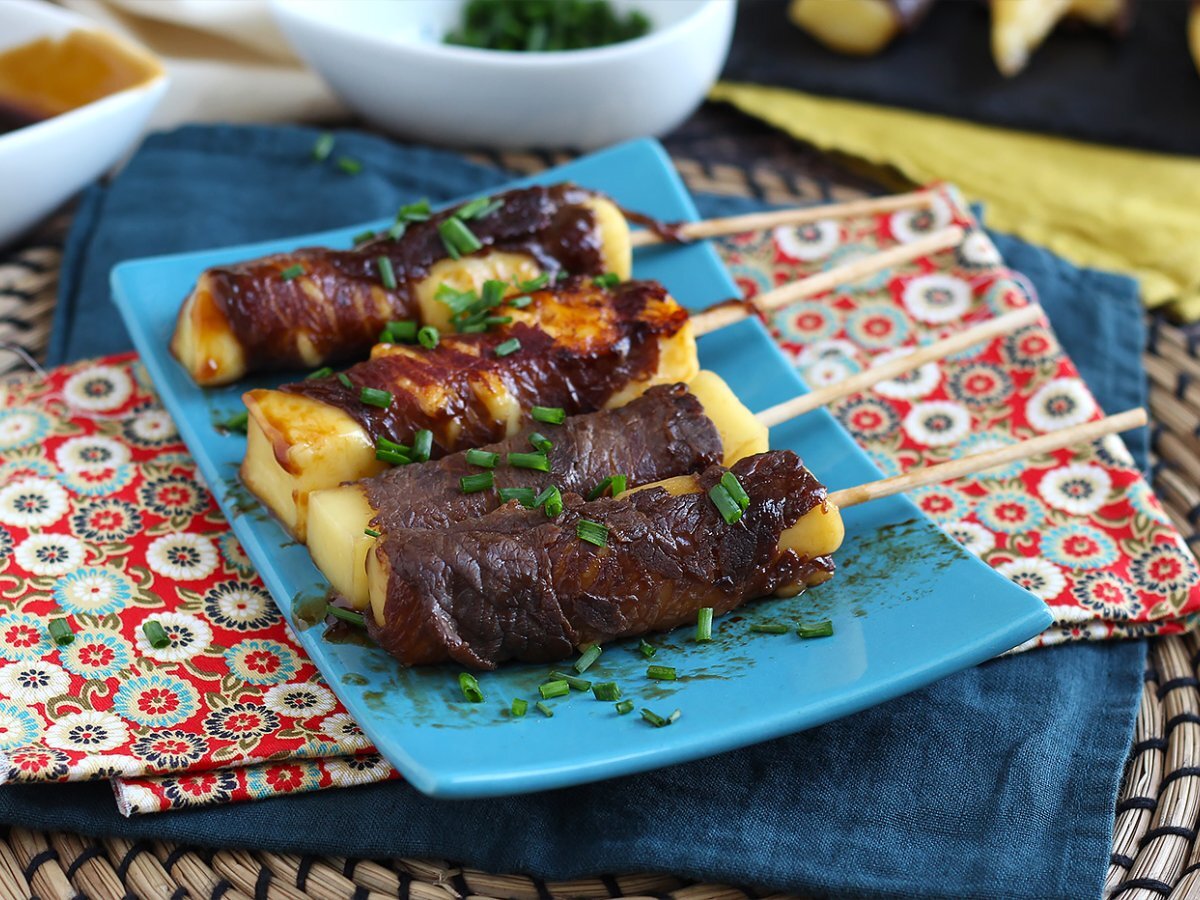 Yakitori skewers - beef and cheese - photo 4