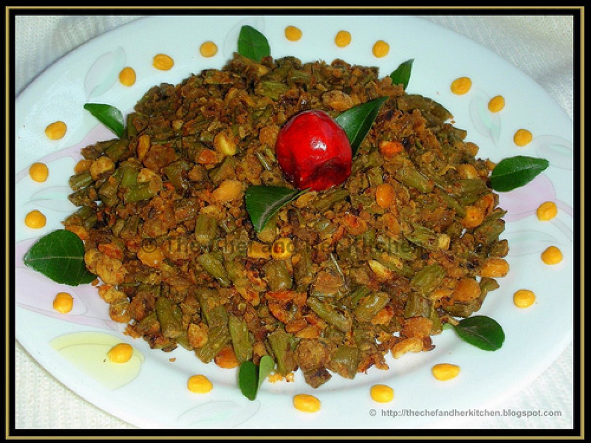 Yard long beans - Chana dal Stir fry - photo 2